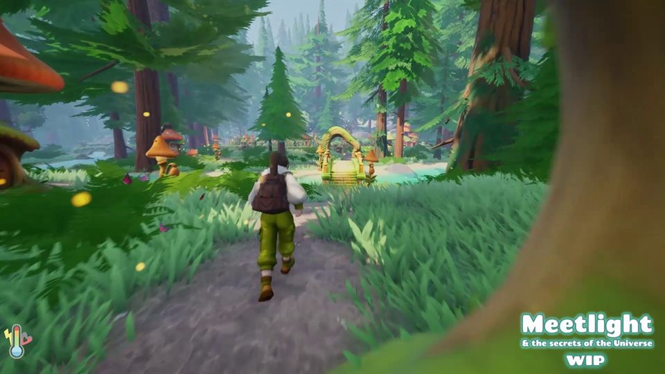 Anna explore les sentiers du Village des Gnomes